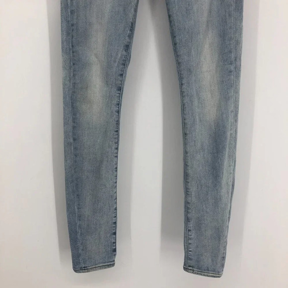G-Star Raw  3301 High Skinny Jeans in Light Wash aged indigo size 27 waist 32L - Picture 8 of 16
